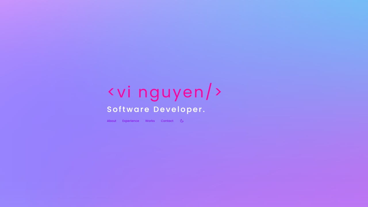 vinguyen.me — Portfolio v1